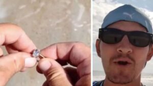 Cerca monete con il metal detector in spiaggia ma trova qualcosa di molto più prezioso (VIDEO)