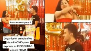 Ragazza svela l’infedeltà del suo fidanzato il giorno del suo compleanno cantandogli una canzone (VIDEO)