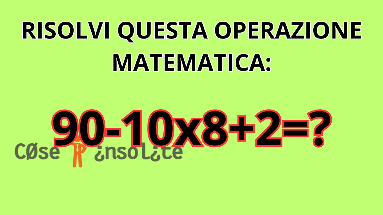 Quiz di matematica per veri geni: prova a risolverlo, il livello è ...