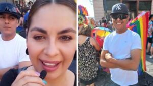 La TikToker porta il marito a una manifestazione LGBT per dimostrare che gli omofobi sono innocui (VIDEO)