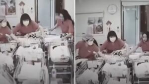 Le infermiere di Taiwan proteggono con i loro corpi i neonati durante il terremoto