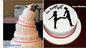 Una divertente carrellata di immagini ritraenti torte da “divorzio”